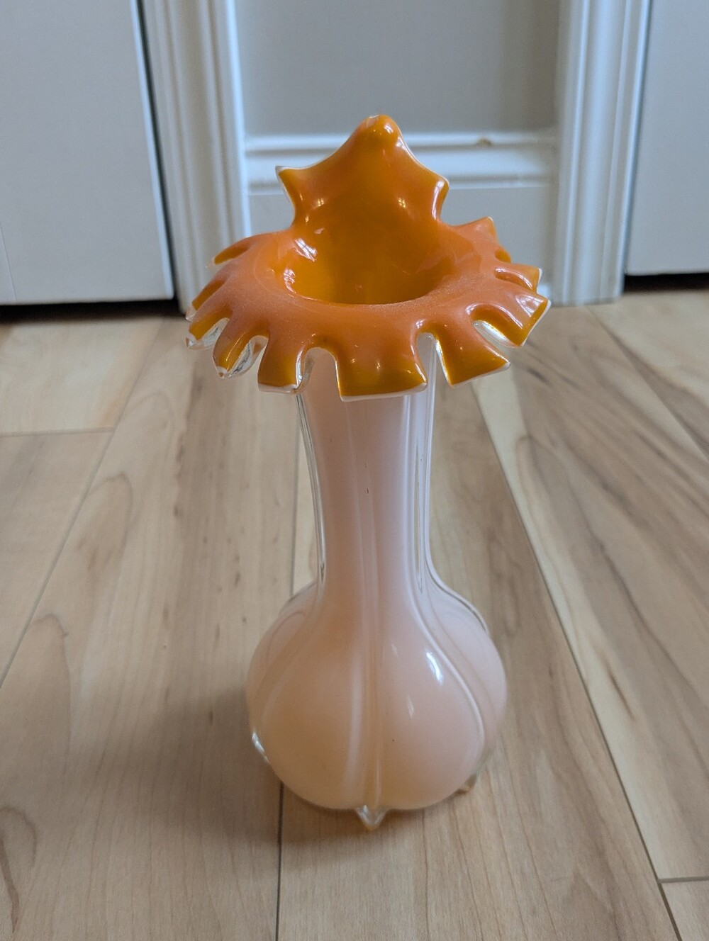 Murano Jack In  Pulpit Cased Glass Vase